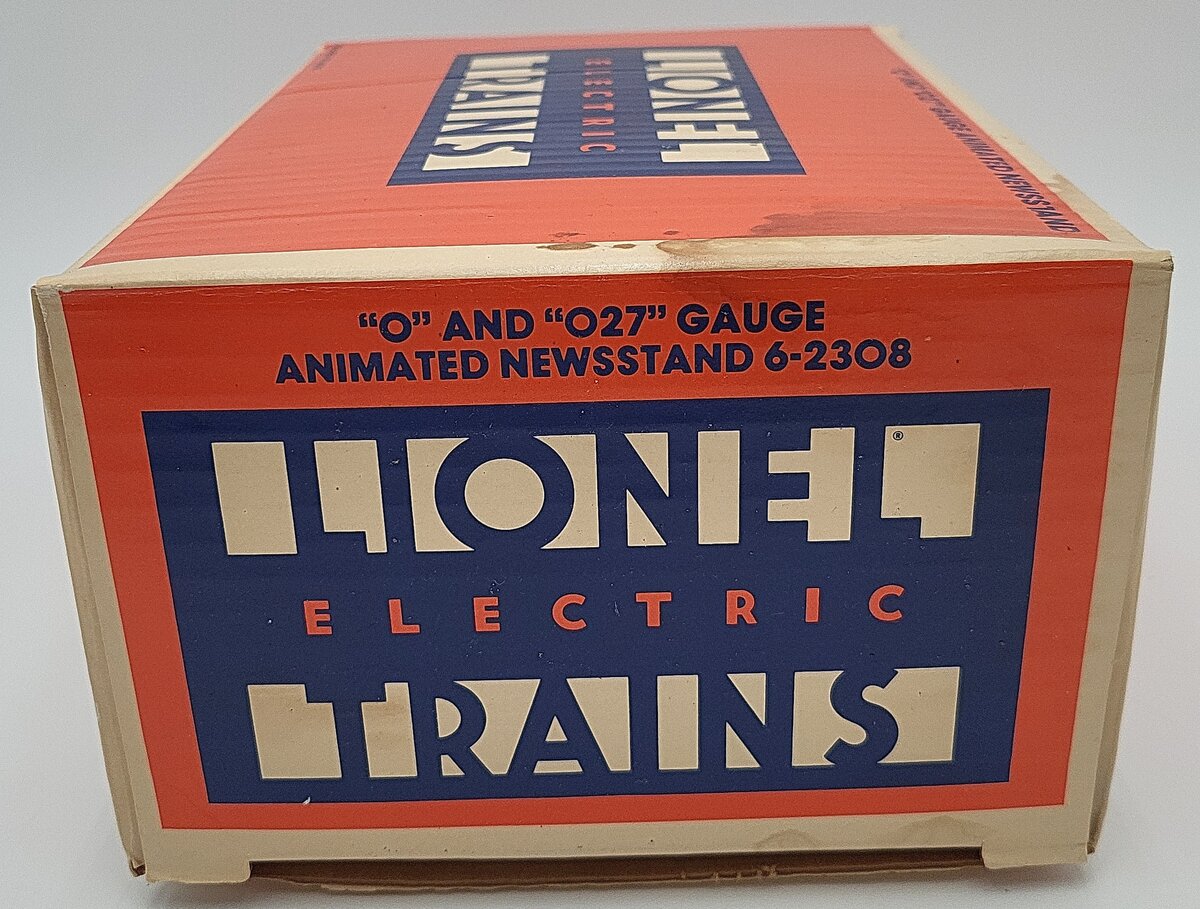 Lionel 6-2308 O Gauge Animated News Stand VG/Box