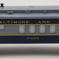 Lionel 6-19010 O Gauge Baltimore & Ohio Dining Car EX/Box
