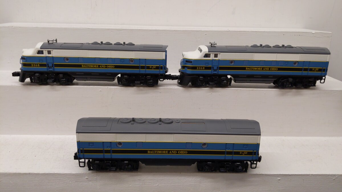 Lionel 6-31752 O Gauge PWC Baltimore & Ohio Diesel Set #2369W VG