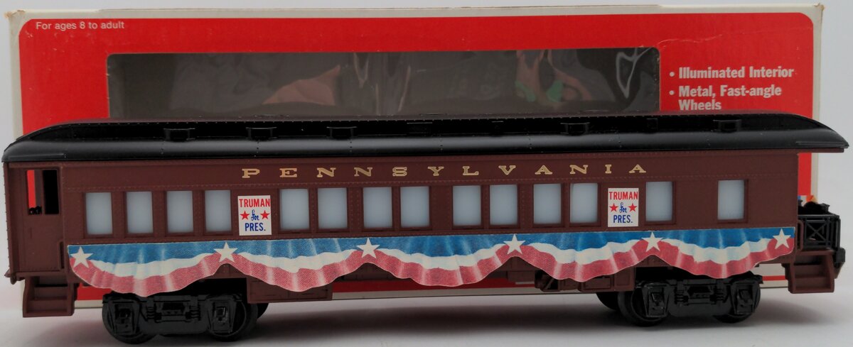 Lionel 6-9528 O Gauge Pennsylvania President Truman Campaign Car EX/Box