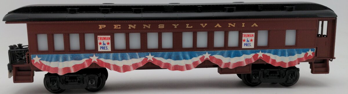 Lionel 6-9528 O Gauge Pennsylvania President Truman Campaign Car EX/Box