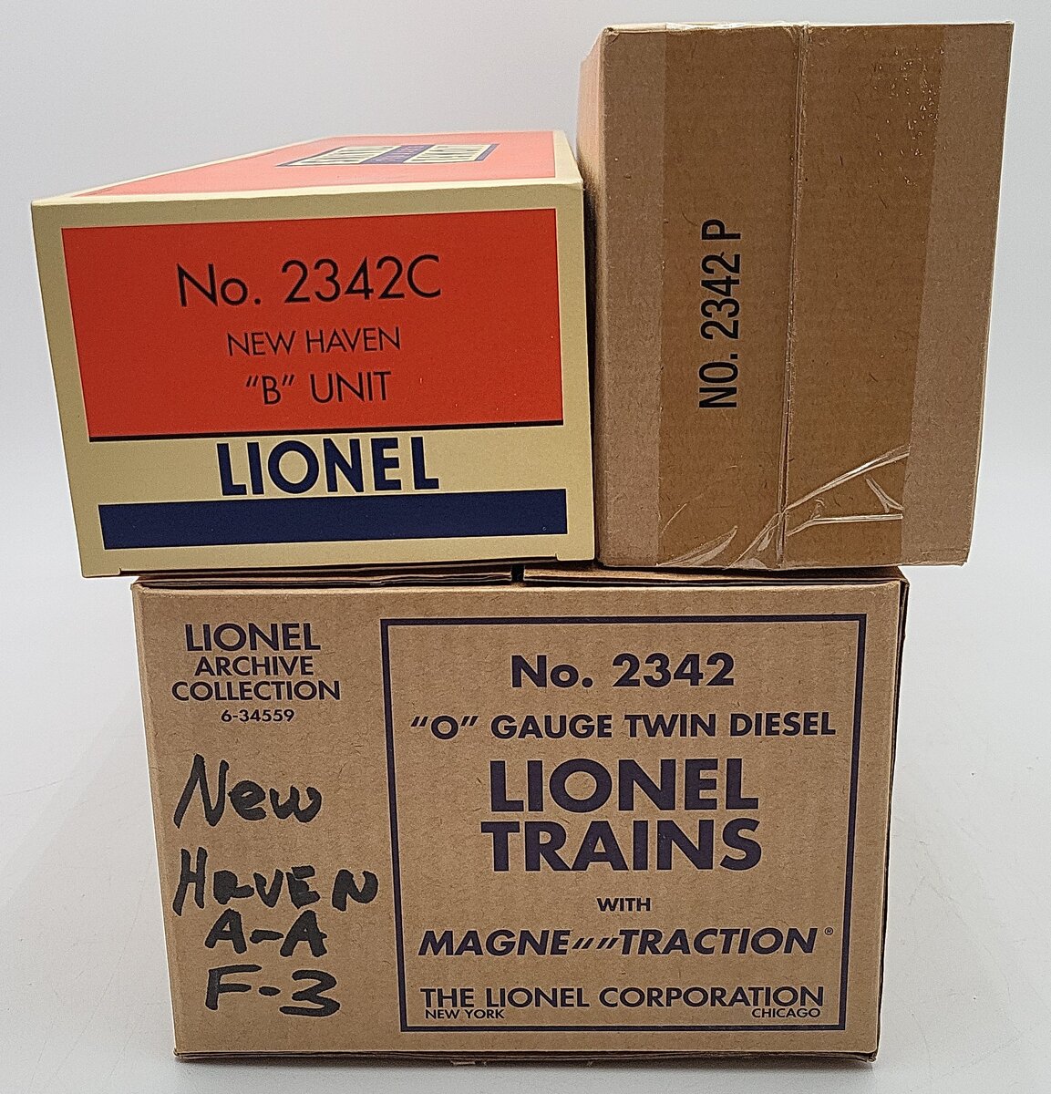 Lionel 6-34559 Archive New Haven Conventional F3 AA Diesel Locomotive #2342 LN/Box