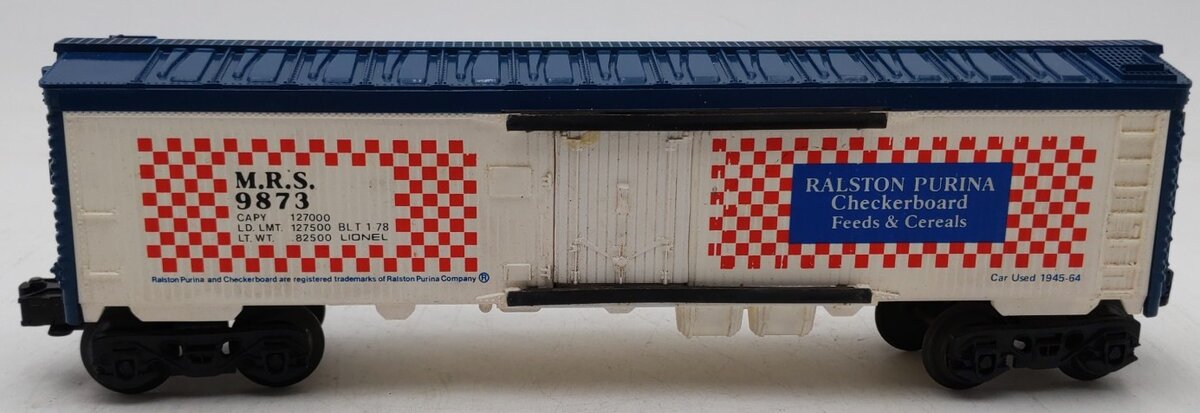 Lionel 6-9873 O Gauge Ralston Purina Billboard Reefer Car #9873 EX/Box