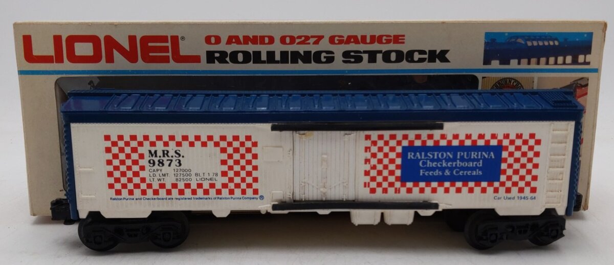 Lionel 6-9873 O Gauge Ralston Purina Billboard Reefer Car #9873 EX/Box