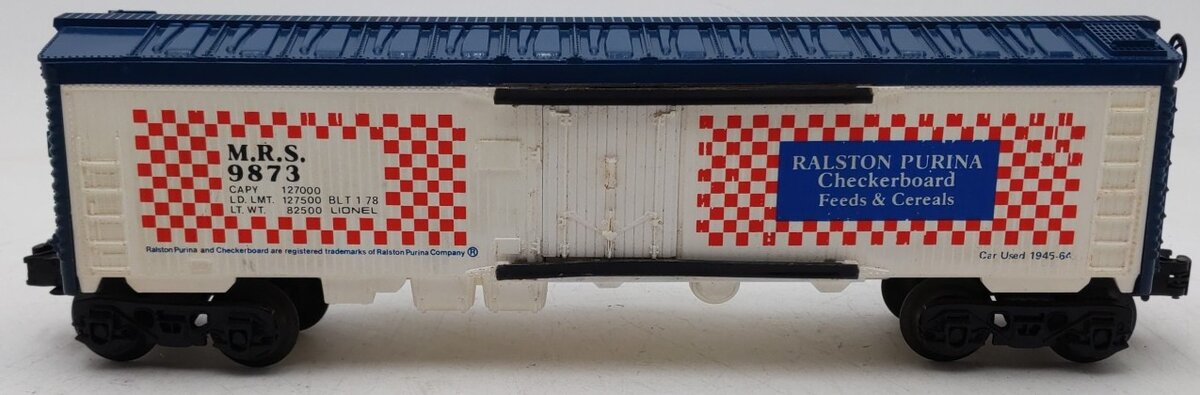Lionel 6-9873 O Gauge Ralston Purina Billboard Reefer Car #9873 EX/Box