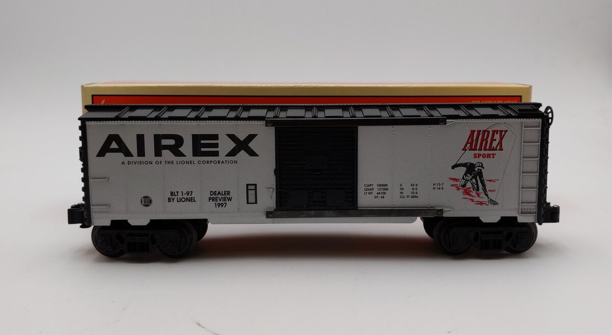 Lionel 6-29217 O Gauge 1997 Toy Fair Airex Boxcar NIB