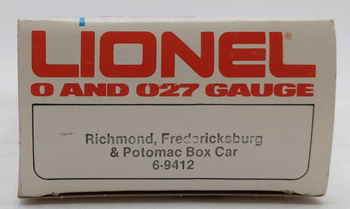 Lionel 6-9412 O Gauge Richmond Fredericksburg & Potomac Boxcar VG/Box