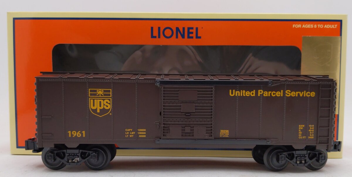 Lionel 6-39296 O Gauge UPS Commemorative Centennial Boxcar #3 LN/Box