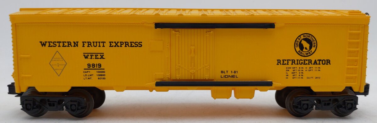Lionel 6-9819 O Gauge Great Northern Western Fruit Express Reefer EX/Box