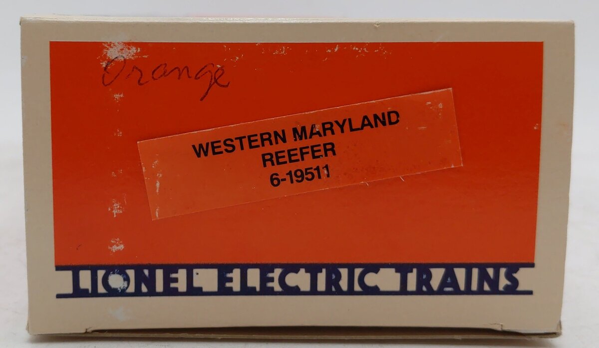 Lionel 6-19511 O Gauge Western Maryland Reefer #19511 (Fallen Flags #4) EX/Box