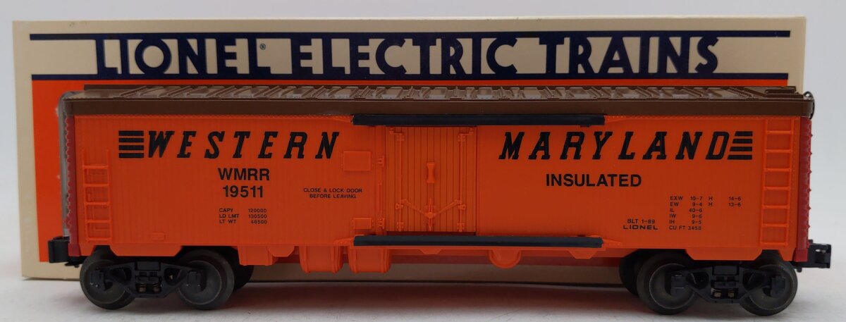 Lionel 6-19511 O Gauge Western Maryland Reefer #19511 (Fallen Flags #4) EX/Box