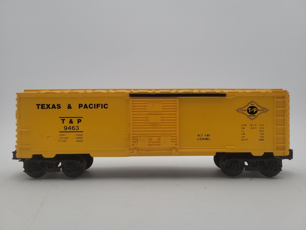Lionel 6-9463 O Gauge Texas & Pacific Boxcar VG