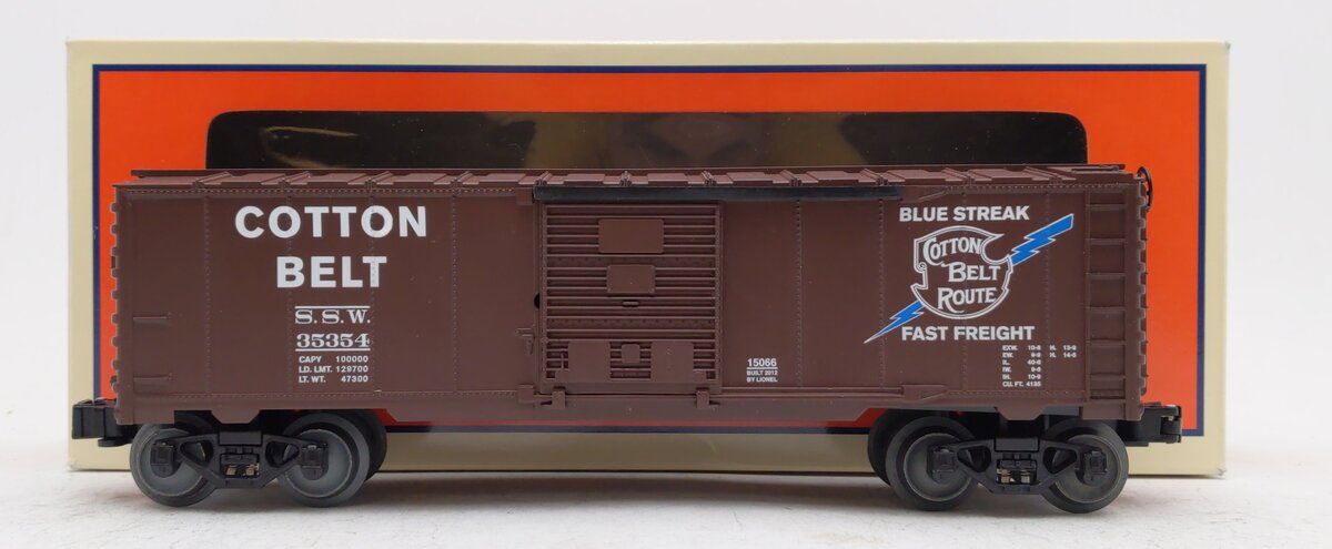 Lionel 6-15066 O Gauge Cotton Belt SSW Boxcar #35354 LN/Box
