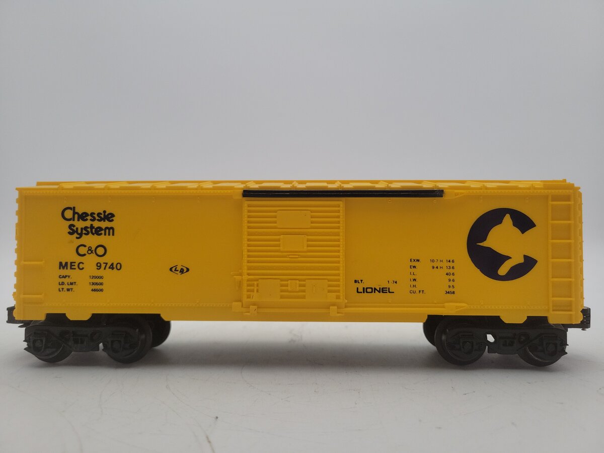 Lionel 6-9740 O Gauge Chesapeake & Ohio/Chessie System Box Car EX