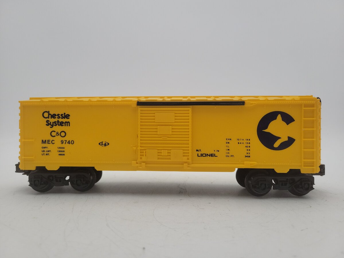 Lionel 6-9740 O Gauge Chesapeake & Ohio/Chessie System Box Car EX