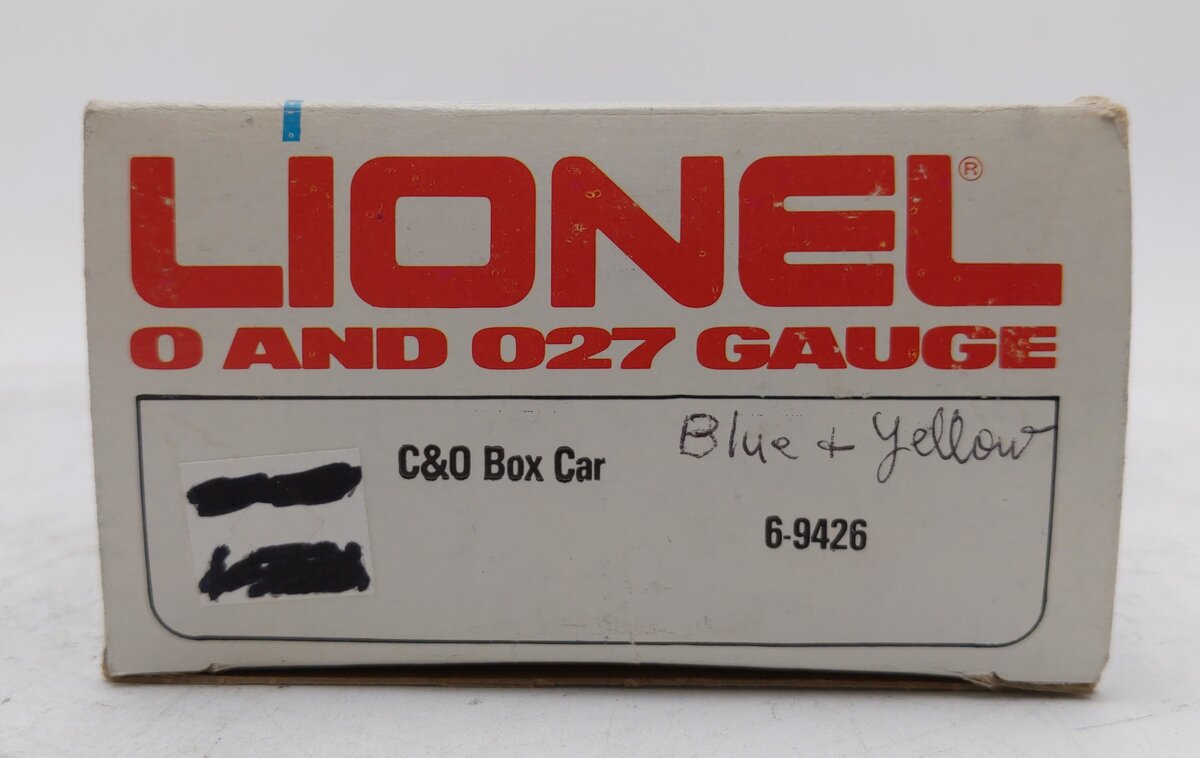 Lionel 6-9426 O Gauge Chesapeake & Ohio Boxcar #9426 LN/Box