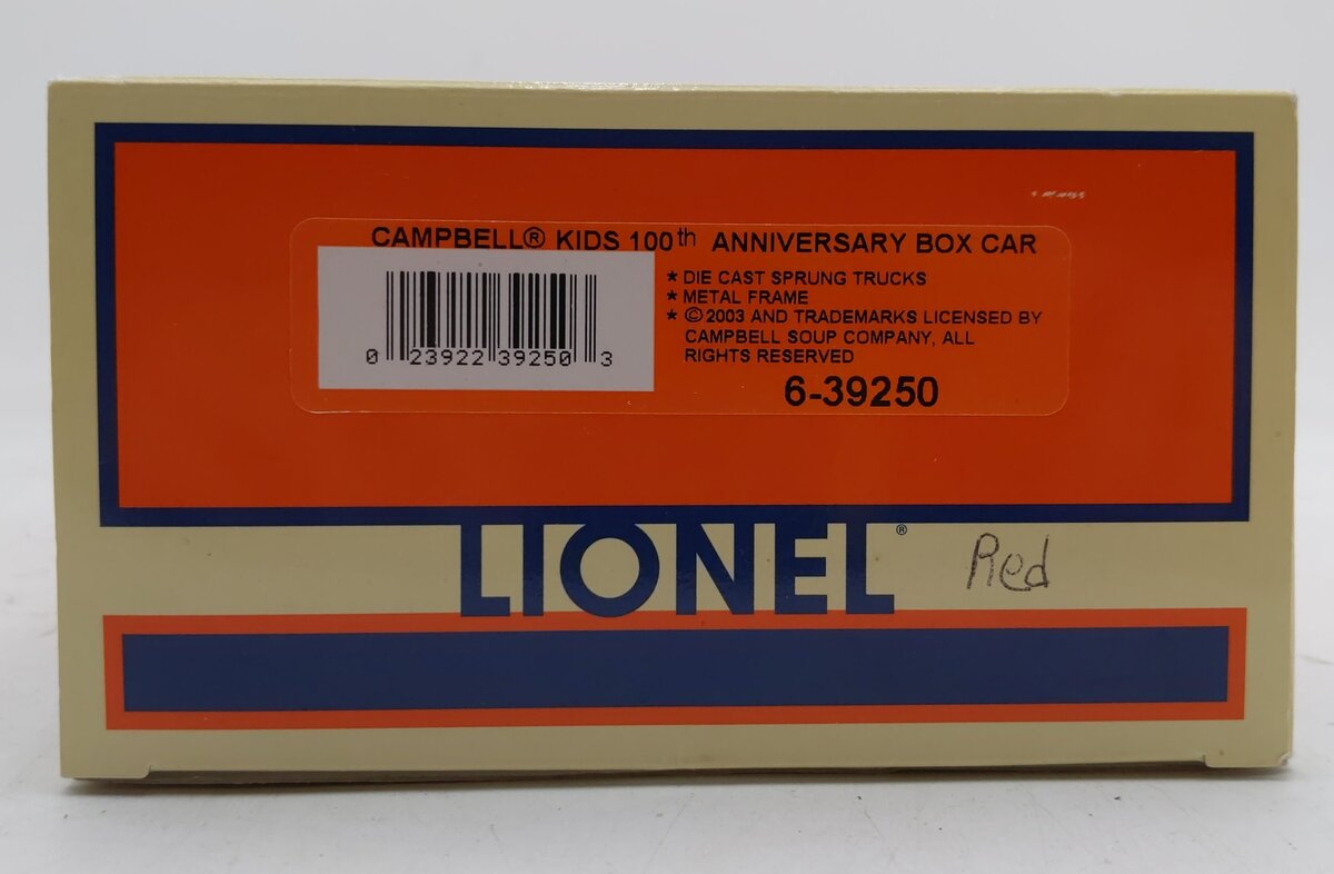 Lionel 6-39250 Campbell's Centennial Boxcar LN/Box