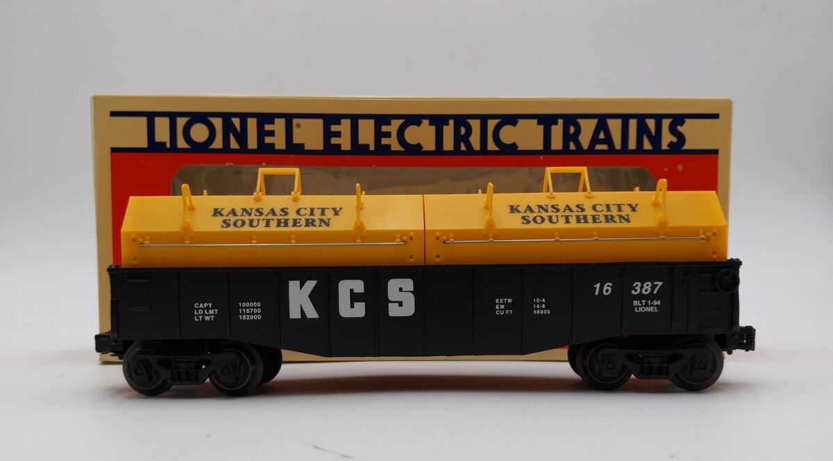 Lionel 6-16387 Kansas City Southern Gondola w/Coil Covers NIB