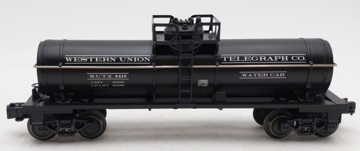 Lionel 6-19695 O Gauge LRRC Western Union Water Tank Car EX/Box