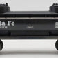 Lionel 6-16104 O Gauge Santa Fe 2-Dome Tank Car #16104 EX/Box