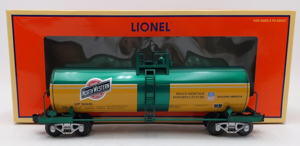 Lionel 6-52455 O Gauge LCCA CNW Heritage Unibody Tank Car #52445 NIB