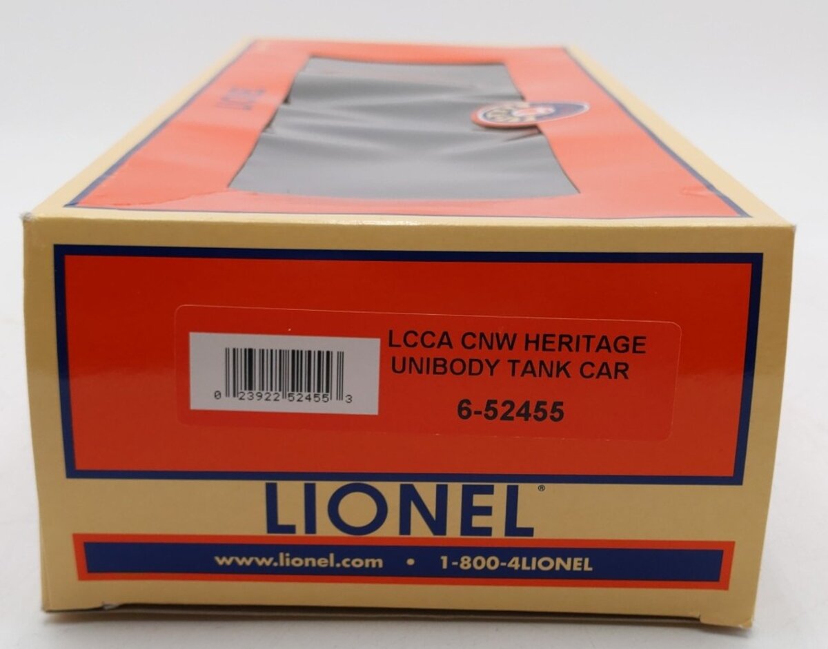 Lionel 6-52455 O Gauge LCCA CNW Heritage Unibody Tank Car #52445 NIB