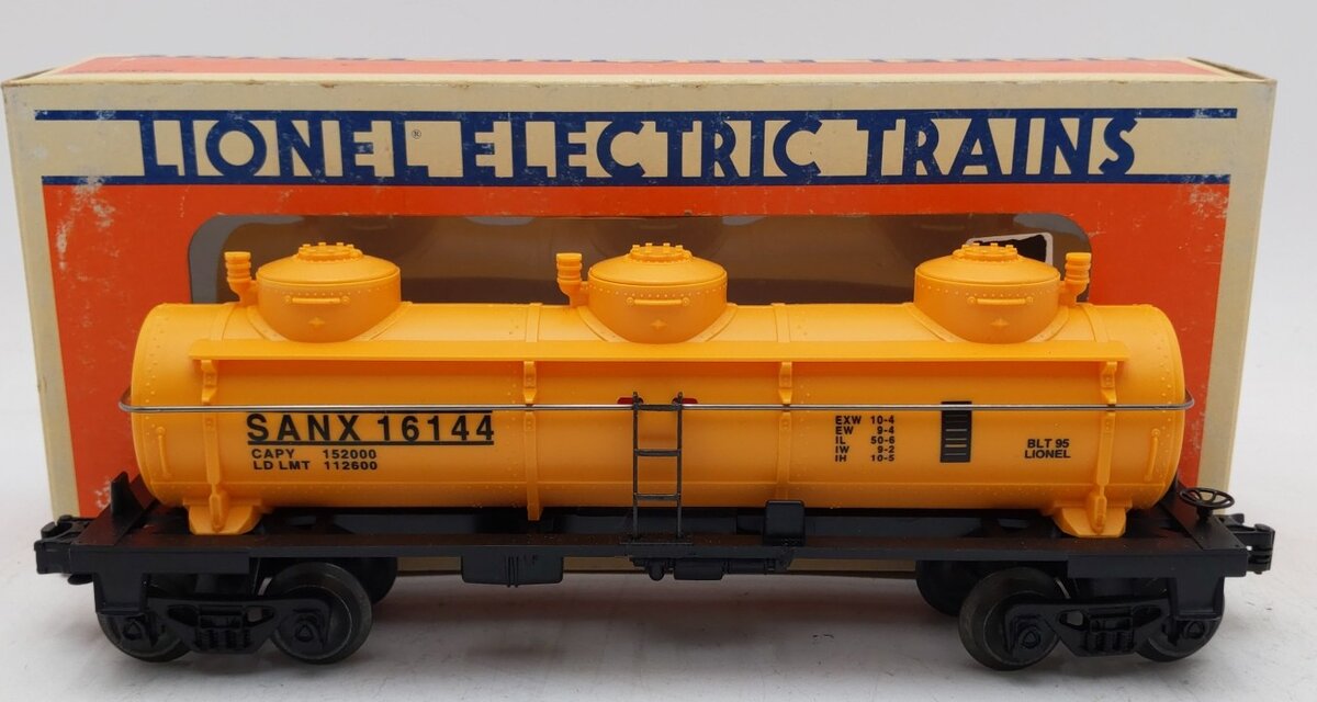 Lionel 6-16144 O Gauge San Angelo 3-Dome Tank Car #16144 EX/Box