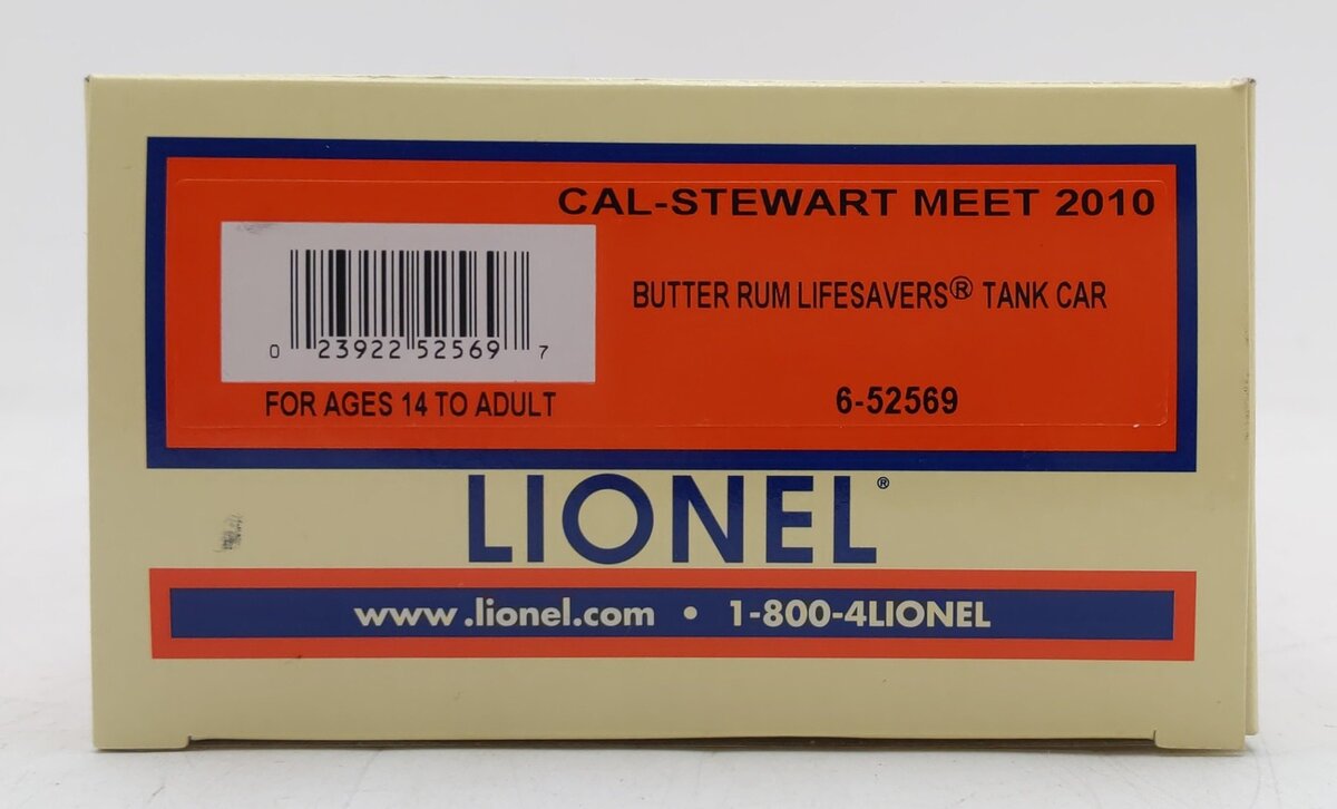 Lionel 6-52569 O Gauge Butter Rum Lifesavers Tank Car LN/Box