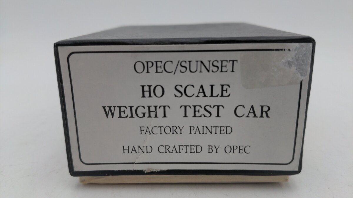 HO Scale BRASS Weight Test Car EX/Box