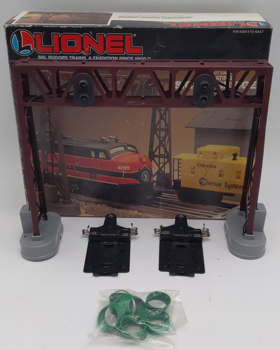 Lionel 6-12895 O Gauge Operating Dual Signal Bridge EX/Box