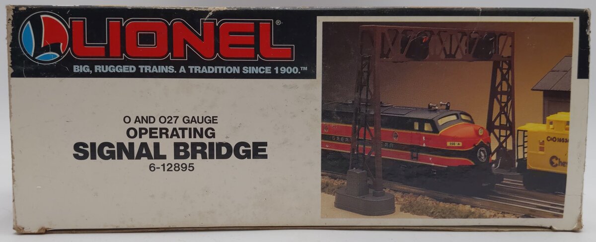 Lionel 6-12895 O Gauge Operating Dual Signal Bridge EX/Box