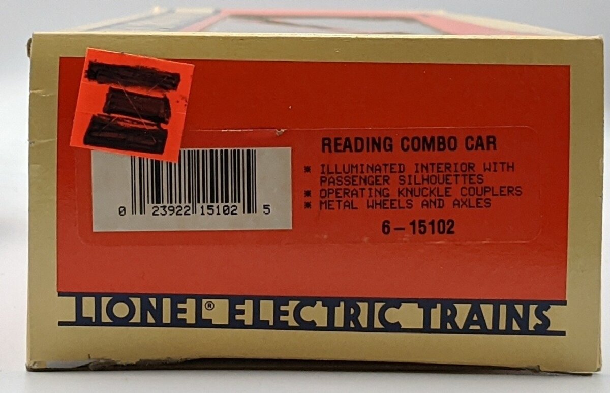 Lionel 6-15102 O Reading Combo Passenger Car MT/Box
