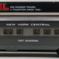 Lionel 6-16021 O Gauge New York Central 'Fort Dearborn' Observation Car NIB
