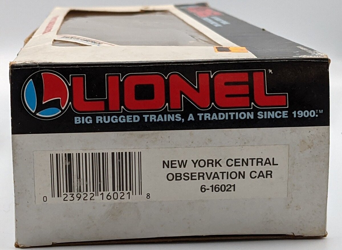 Lionel 6-16021 O Gauge New York Central 'Fort Dearborn' Observation Car NIB