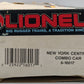 Lionel 6-16017 O Gauge New York Central "Lake Michigan" Combine Car NIB