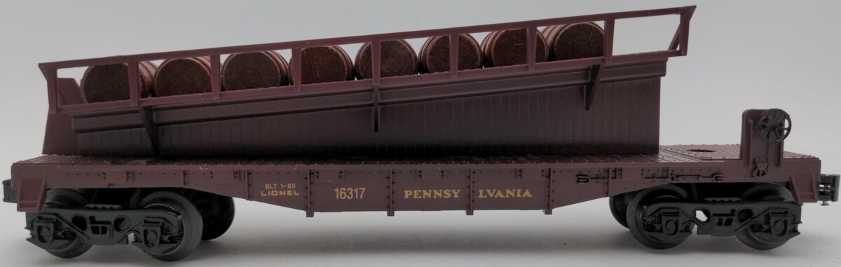 Lionel 6-16317 O Gauge Pennsylvania Barrel Ramp Car #16317 EX/Box