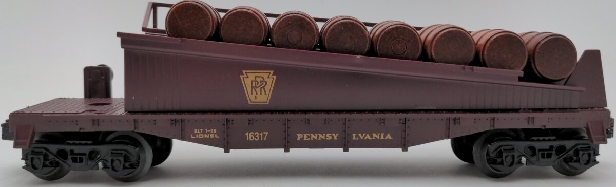 Lionel 6-16317 O Gauge Pennsylvania Barrel Ramp Car #16317 EX/Box