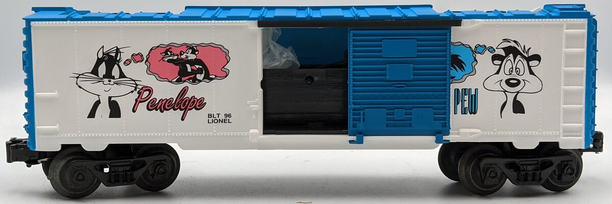 Lionel 6-16738 O Warner Bros Pepe Le Pew & Penelope Operating Boxcar EX/Box