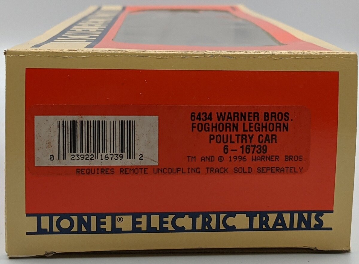 Lionel 6-16739 O Gauge WB Foghorn Leghorn Operating Poultry Car #16739 MT/Box