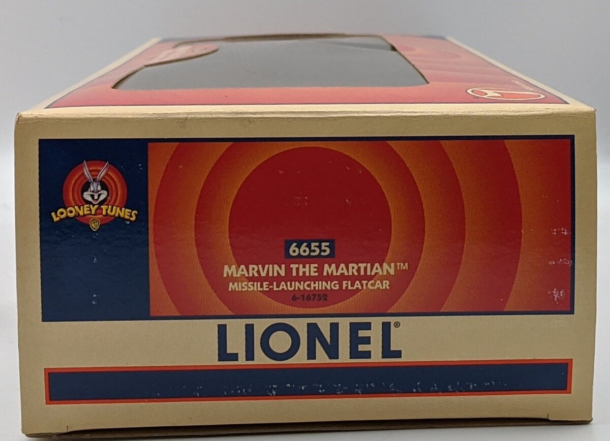 Lionel 6-16752 O Gauge Marvin the Martian Missile-Launching Flatcar w/Bugs Bunny MT/Box