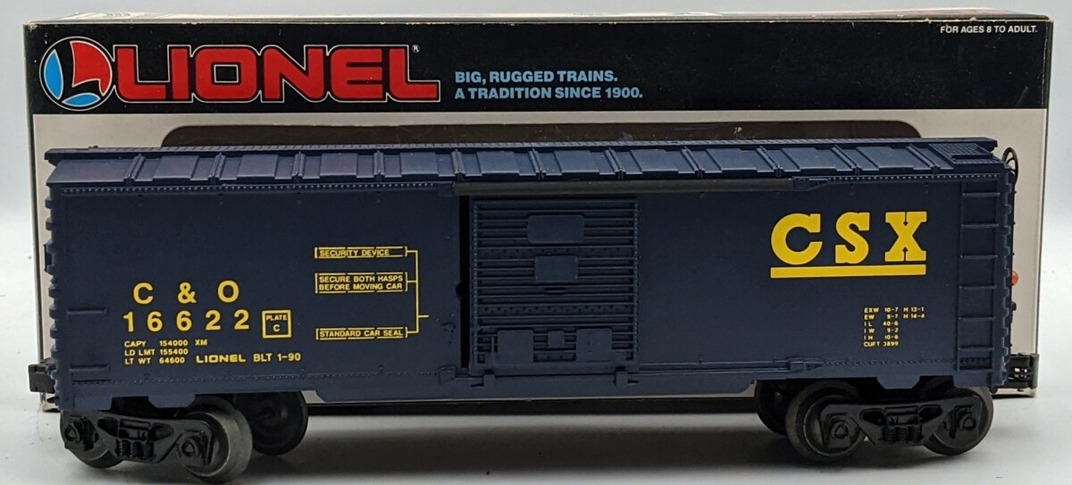 Lionel 6-16622 O Gauge CSX Boxcar with Red Flashing ETD MT/Box