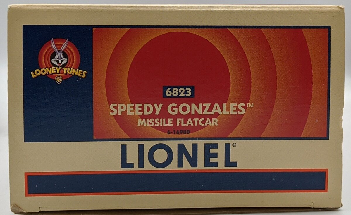 Lionel 6-16980 O Gauge WB Speedy Gonzales Missile Flatcar #6823 MT/Box