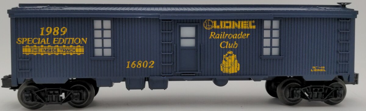 Lionel 6-16802 O Gauge Lionel Railroader Club Tool Car #16802 LN/Box