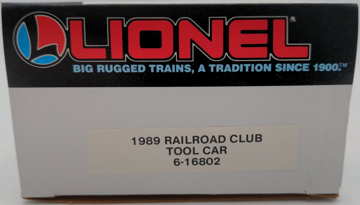 Lionel 6-16802 O Gauge Lionel Railroader Club Tool Car #16802 LN/Box