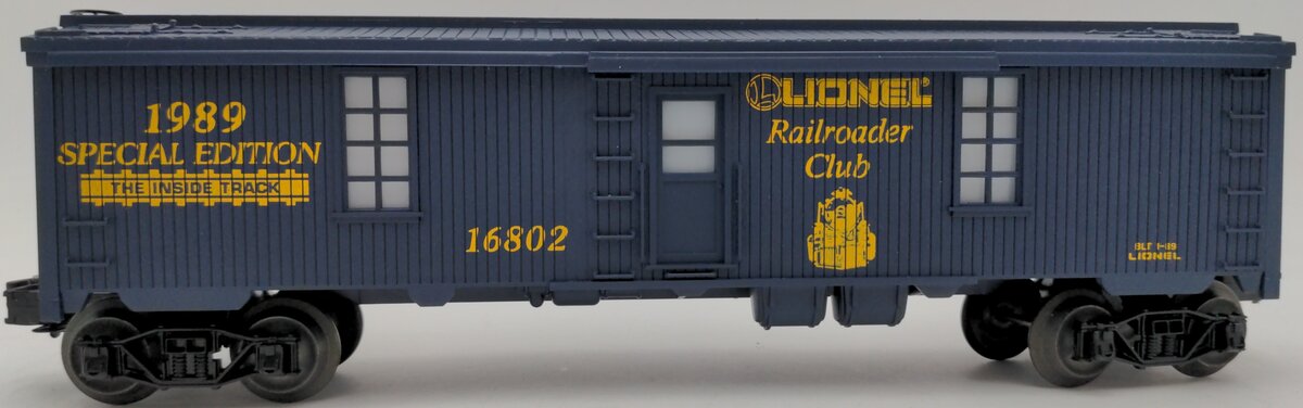 Lionel 6-16802 O Gauge Lionel Railroader Club Tool Car #16802 LN/Box
