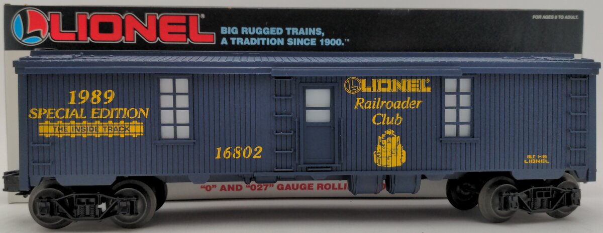 Lionel 6-16802 O Gauge Lionel Railroader Club Tool Car #16802 LN/Box