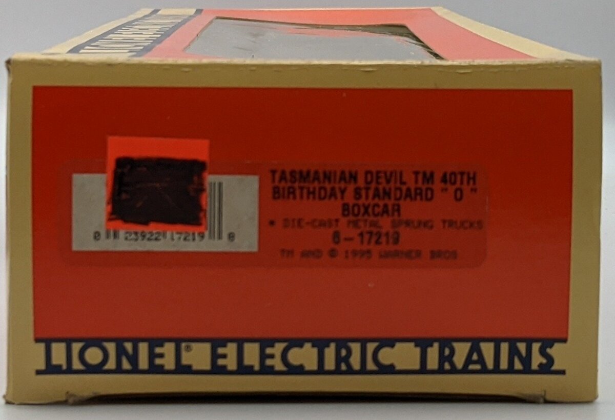 Lionel 6-17219 O Gauge Tasmanian Devil 40th Birthday Boxcar NIB