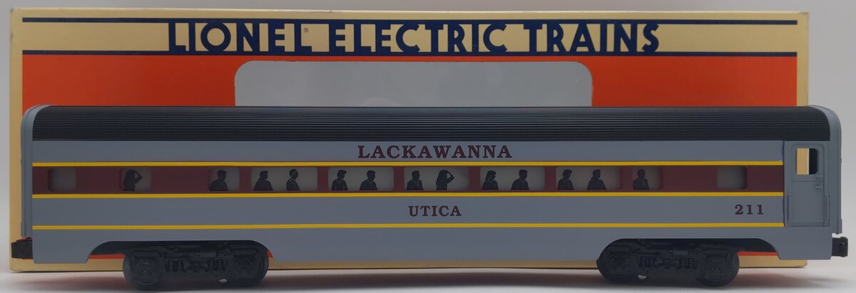 Lionel 6-19136 O Gauge Lackawanna "Utica" Illuminated Passenger Car EX/Box