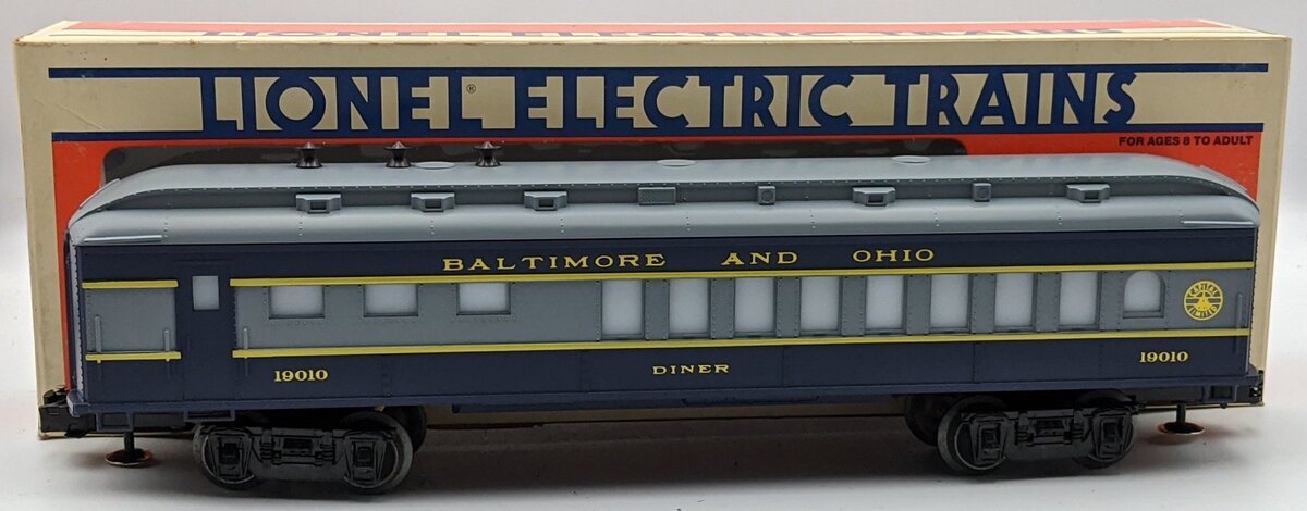Lionel 6-19010 O Gauge Baltimore & Ohio Dining Car MT/Box
