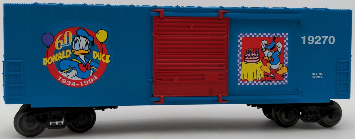 Lionel 6-19270 O Gauge Donald Duck 60th Birthday Boxcar EX/Box